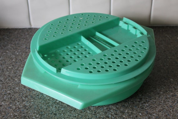 Green Tupperware Grater Container Retro Vintage