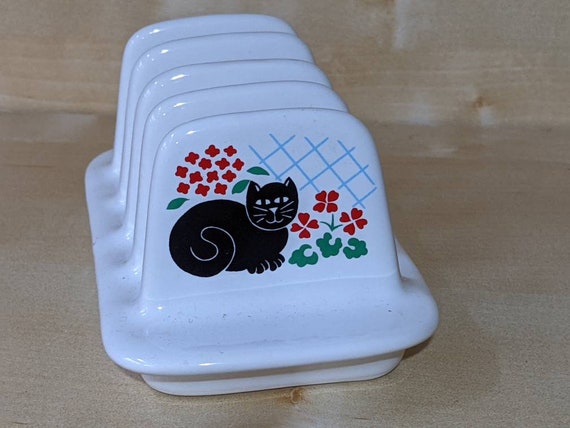 Supercute ceramic cat toast rack