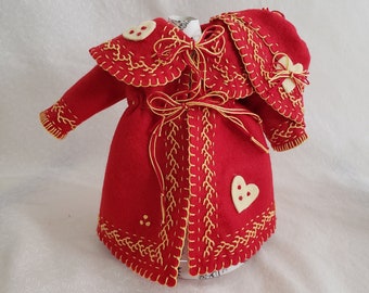 Cap de baptême et barboteuse de bapteme blanc cassé – Edelweiss Paris