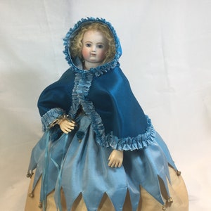 PDF PATTERN Doll Cape Domino Masquerade Huret  15&quot; doll  French fashion antique reproduction