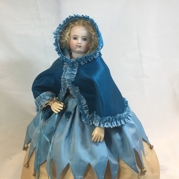 PDF PATTERN Doll Cape Domino Masquerade Huret  15" doll  French fashion antique reproduction