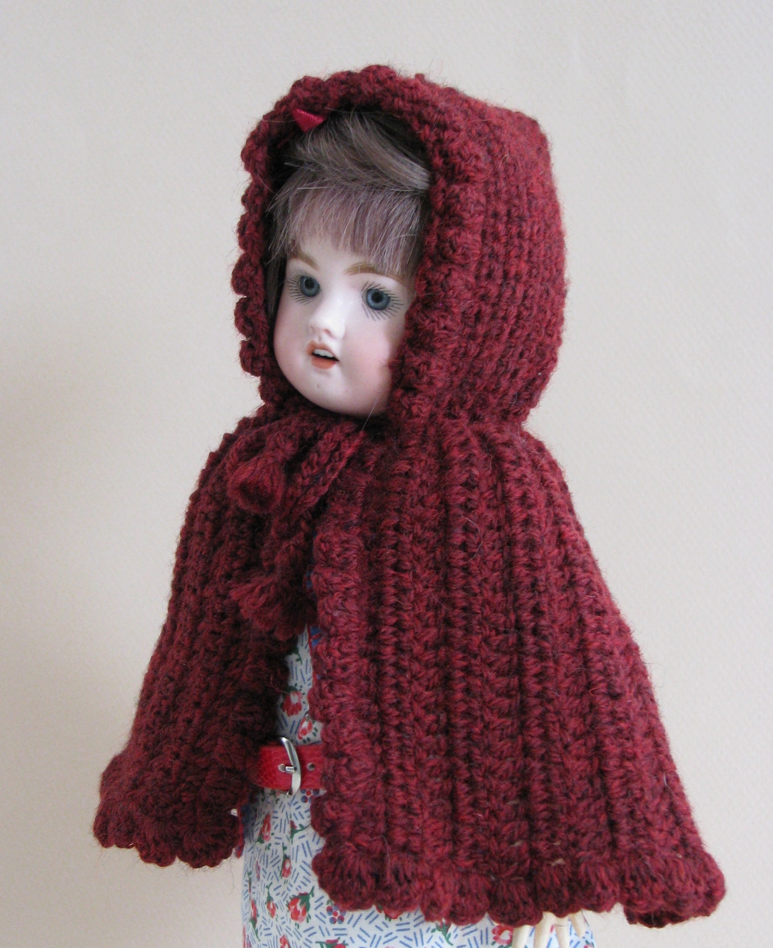 PDF PATTERN Crochet Doll's Hooded Cape 11 16 Etsy
