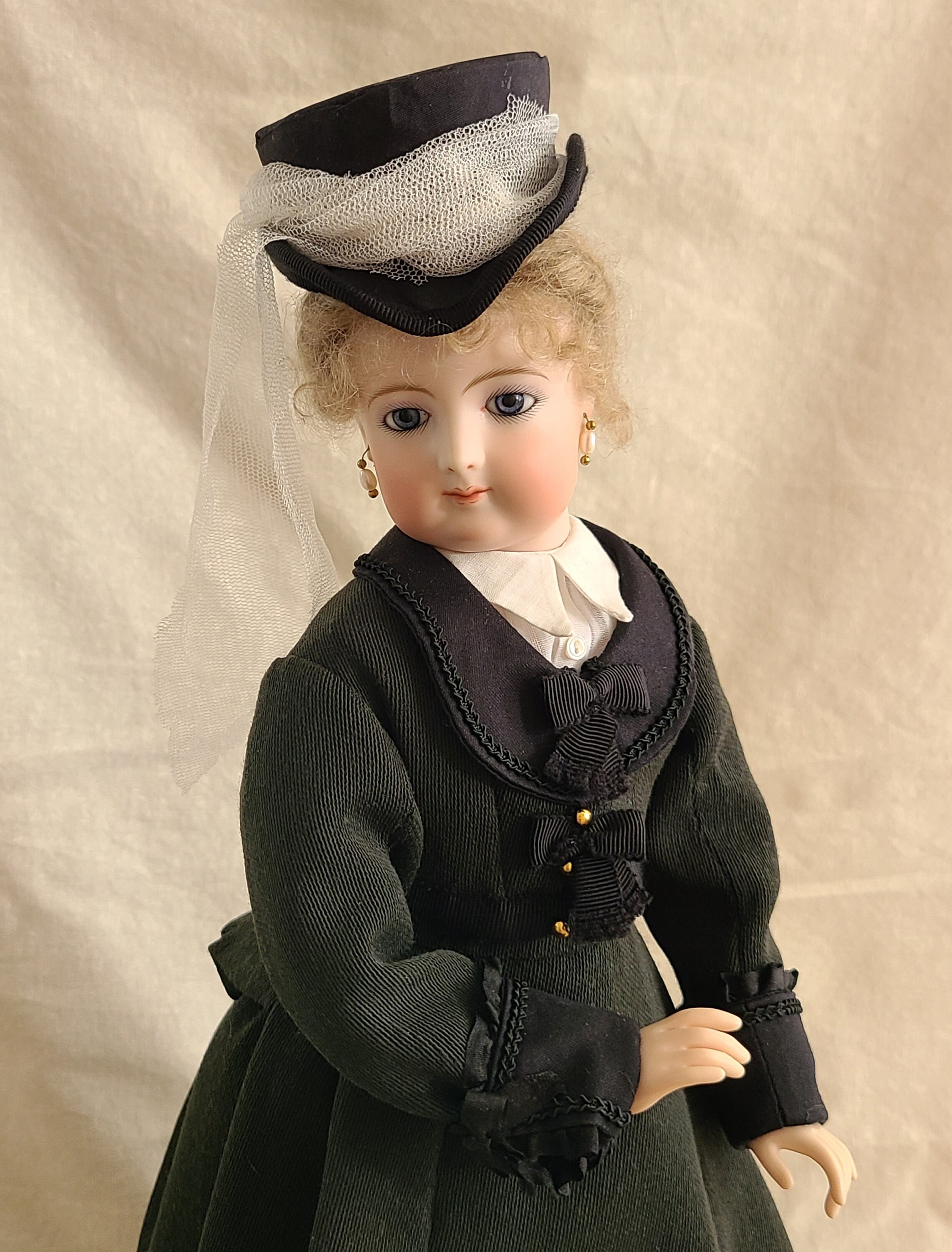 PDF PATTERN Riding Hat 1870 for French Fashion Doll, Antique ...