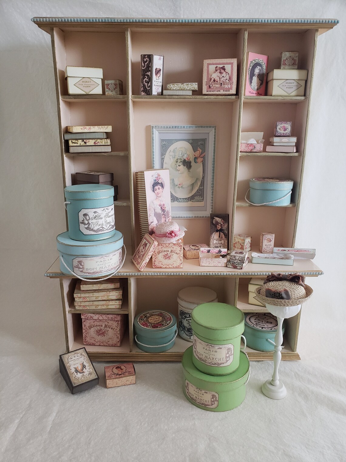 Doll Display Boxes Group 2sets of 3 boxes artist made Etsy