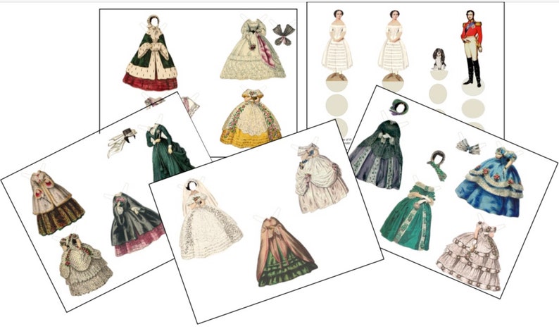 PDF Queen Victoria Boxed Paper Dolls by Kathleen Kaufman-Torres image 5