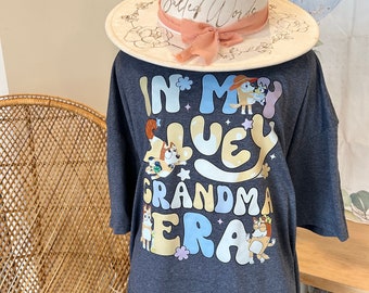 In My Bluey Grandma Era Shirt or dtf print / Bluey grandma Shirt / Bluey Cool Mom Club Shirt / Bluey Mom Shirt / Bluey Mum Gift / BlueyShirt