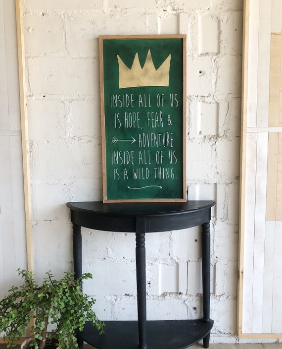 Wall Decor Ideas Happy Quotes Where The Wild Things Are Etsy