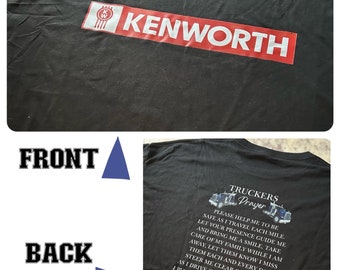 Kenworth Trucker's Prayer Shirt / Gift For Truck Driver / Christian Trucker Shirt / Jesus Shirt/ Gift For Dad / Husband Trucker Gift