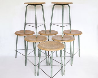 Vintage French School Stools - 8 Available