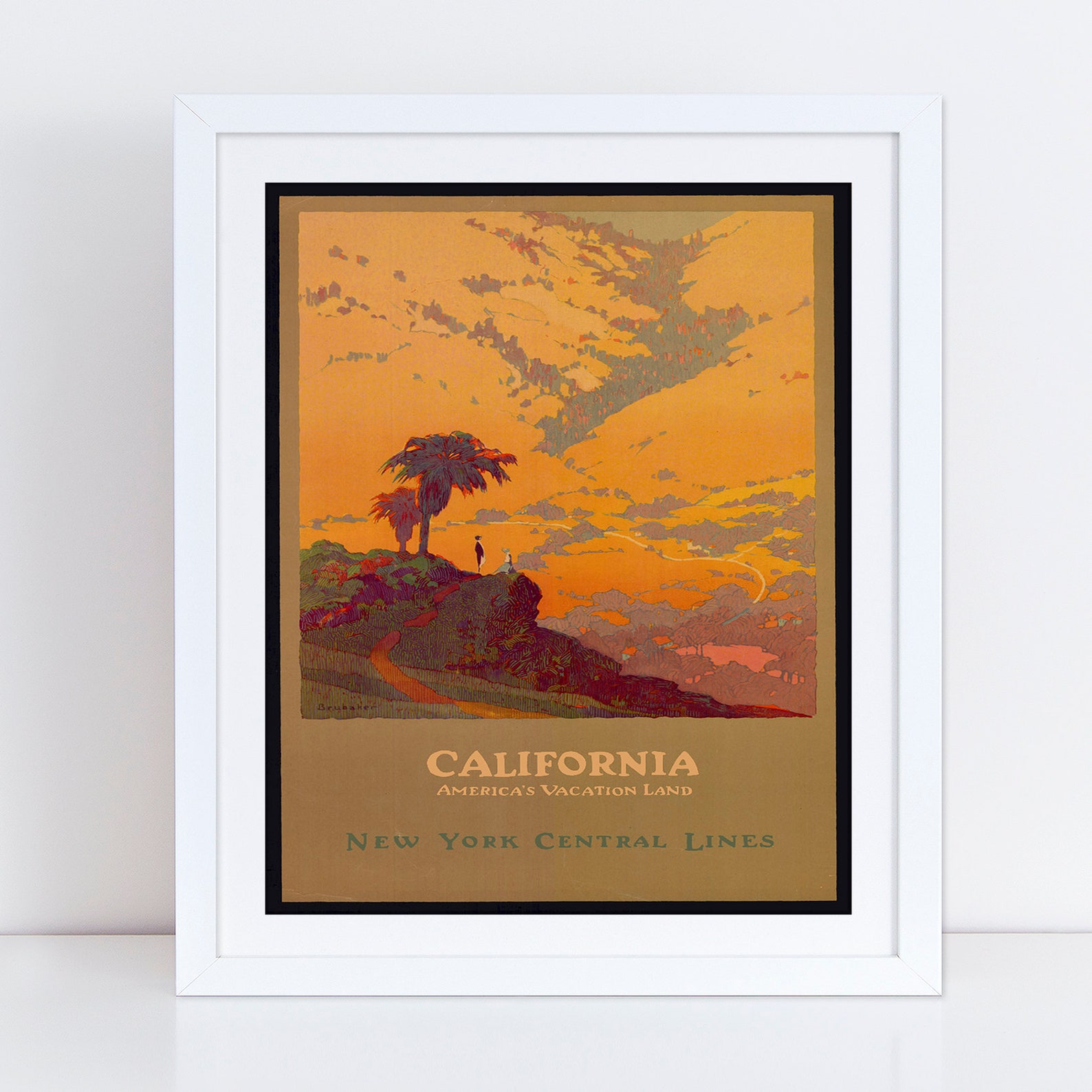 California Travel Poster California Art California Poster Etsy