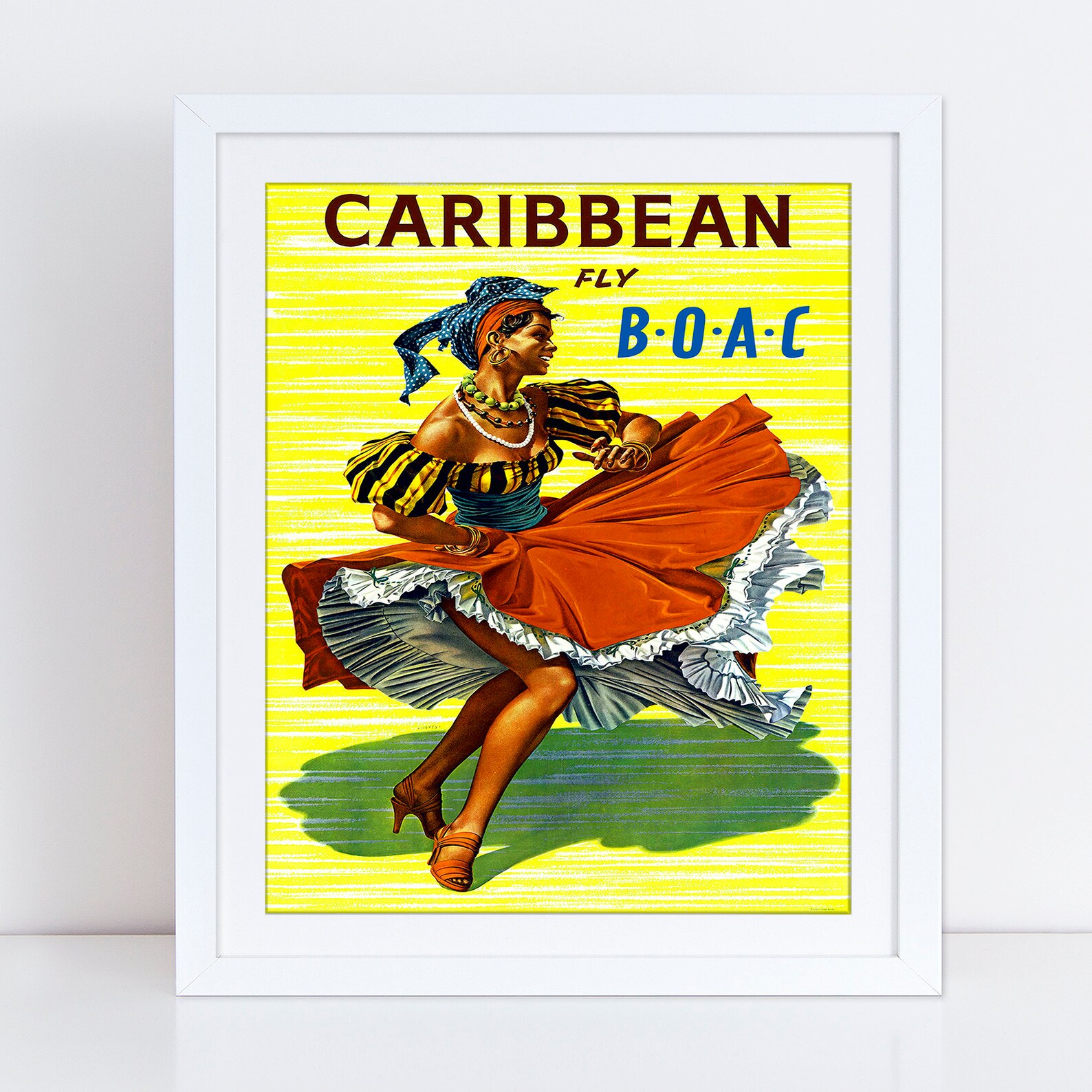 Caribbean Travel Poster Caribbean Art Caribbean Wall Art Etsy