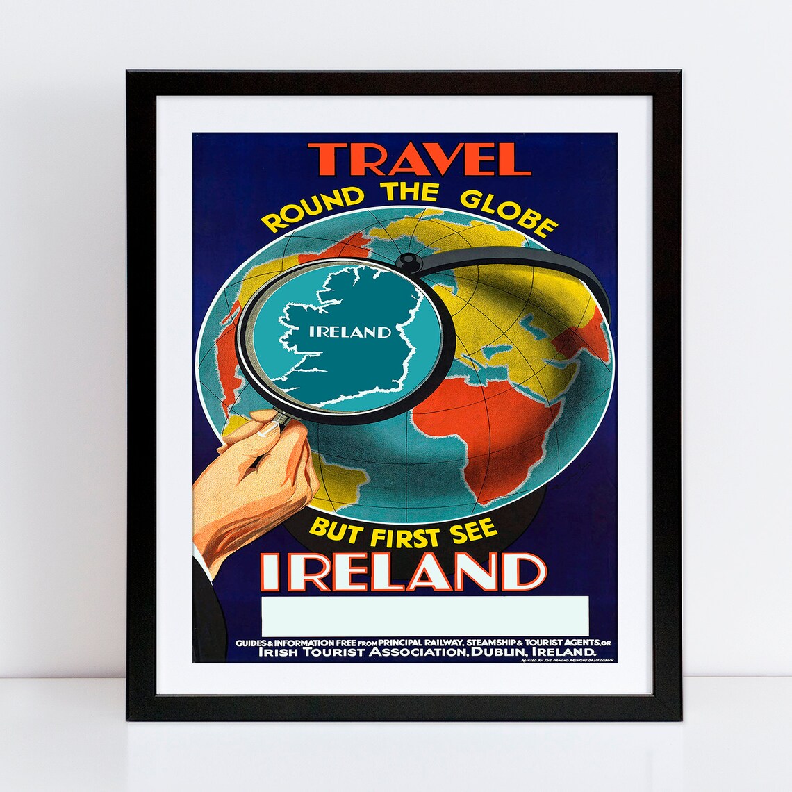 Ireland Travel Poster Ireland Art Irish Wall Art Ireland Etsy