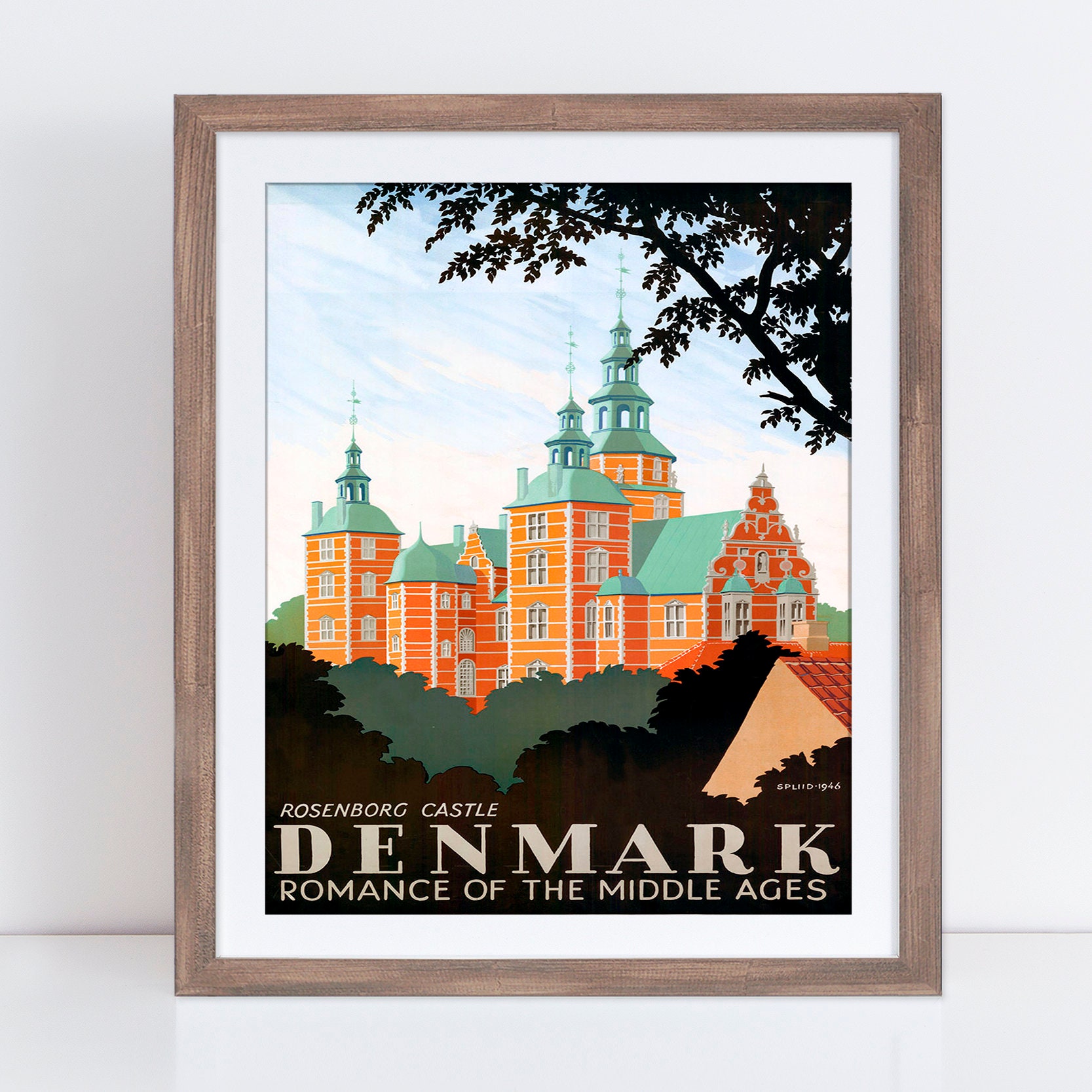 Denmark Travel Poster Denmark Art Denmark Wall Art Denmark Etsy