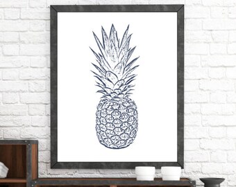 Pineapple Print, Pineapple Art, Wall Print, Art Printable, Printable Art, Pineapple, Wall Decor, Digital Print, Print Art, Digital Prints