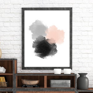 Modern Circle Art, Scandinavian Print, Geometric Poster, Abstract Art Print, Art Print, Modern Wall Art, Large Wall Print, Abstract Wall Art image 1