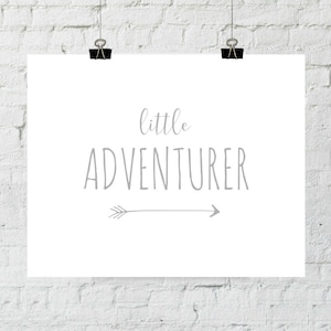Printable Nursery Art, Adventure, Little Adventurer, Baby Girl, Baby ...
