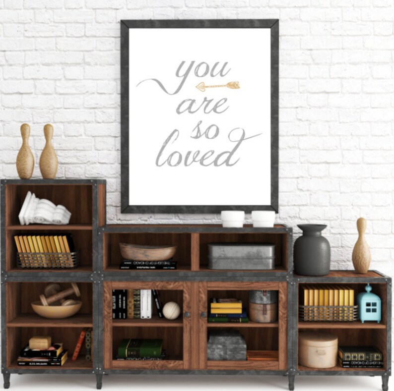 You Are So Loved Nursery Decor Arrow Wall Art Home Decor | Etsy