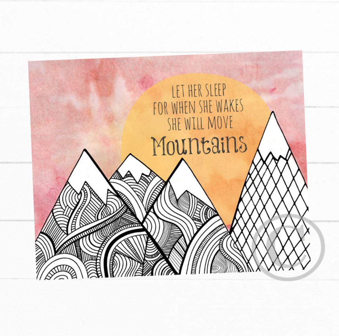 Nursery Wall Art Mountain Print Mountain Art Mountain | Etsy