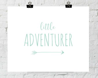 Adventure Print, Nursery Decor, Mint Green Decor, Nursery Wall Art, Wall Art, Digital Prints, Instant Download, ADOPTION FUNDRAISER