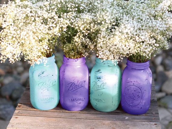 Mason Jars In Turquoise Blue Violet Wedding Decoration Etsy Simple Blue Mason Jars Wedding Decor Mason Jars In Turquoise Blue Violet Wedding Decoration Etsy Simple Blue Mason Jars Wedding Decor
