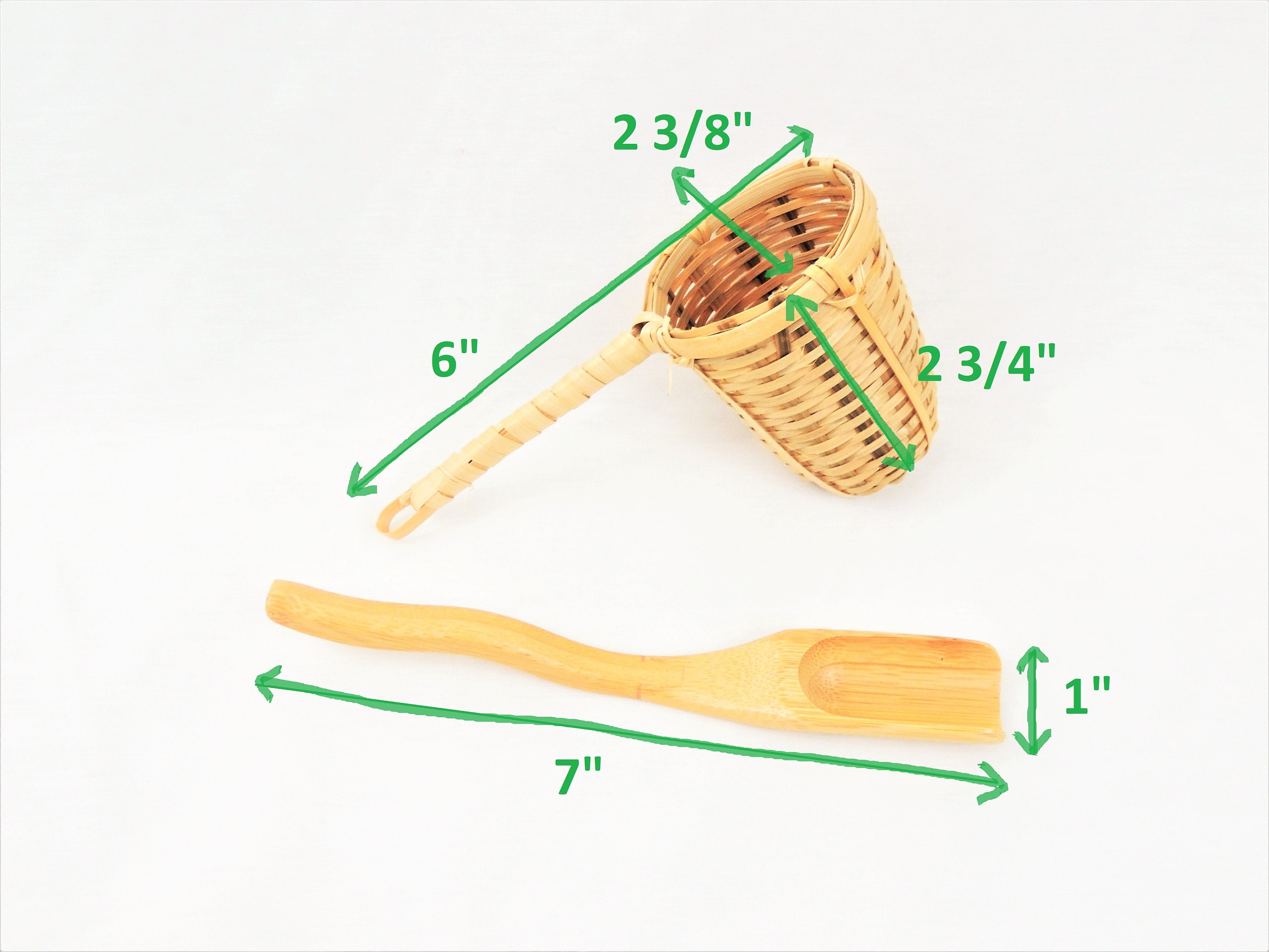 Set of Bamboo Tea Scoop Tea Strainer Loose Leaf Tea Spoon Tea Etsy