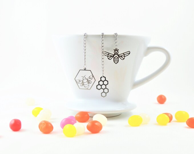 Set of 3 Honey Bee Tea Infusers Tea Strainer Mesh Etsy