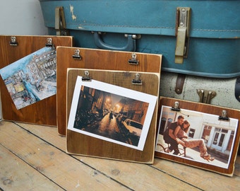 Reclaimed Wood Clipboard Picture Frames Vintage On Your Wall different SIZES