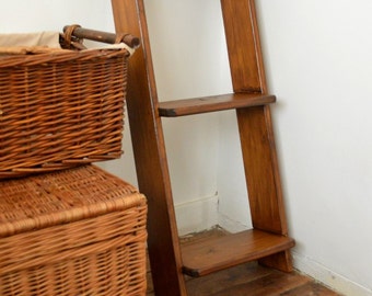Wooden Ladder 90x35x12,5 , Shelves 16 cm
