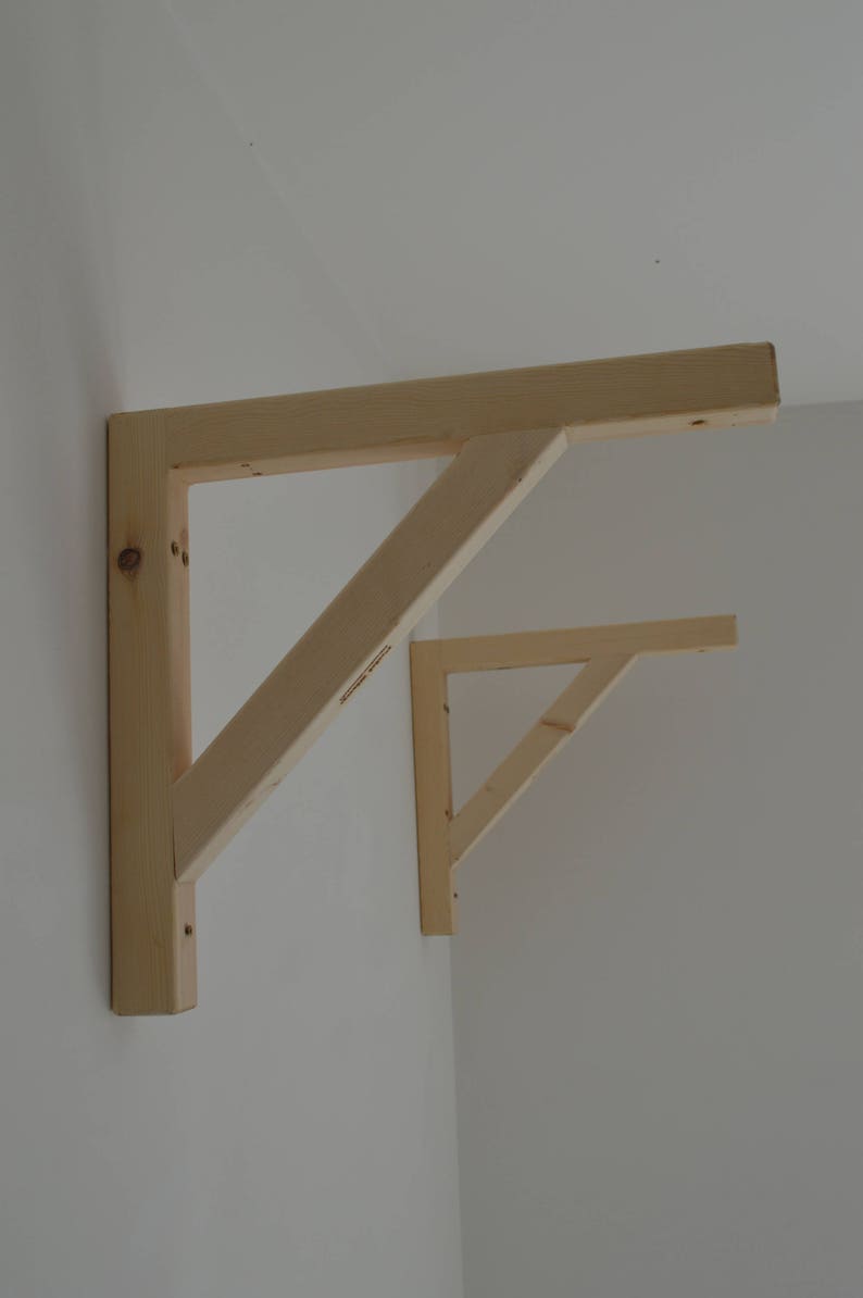 Hanging pair of Shelf Brackets Shelf Brackets and Ladder Etsy UK