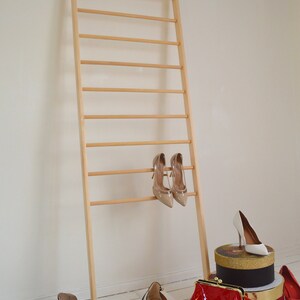 Stylish Vintage Ladder Perfect to be put inside a shop Rungs Paper Storage image 2