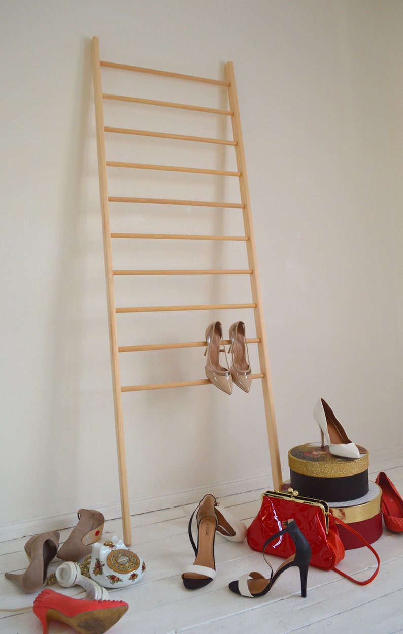 Stylish Vintage Ladder Perfect to be put inside a shop Rungs Paper Storage image 2