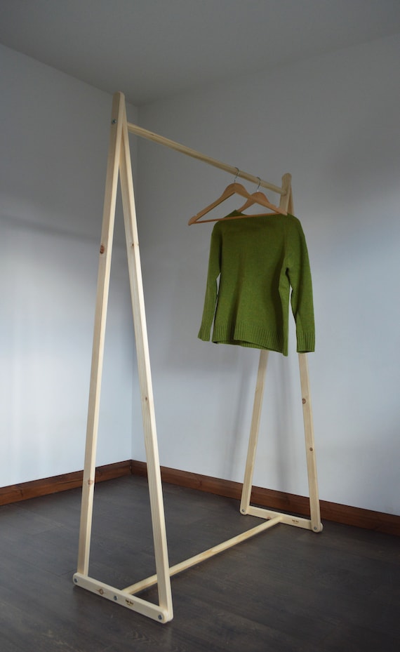 Handmade, Natural Wood, Clothes Rack, Clothes Rail!