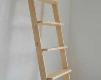 Clothes, Towel, Shoe Rack, Accessory, Home Decorative Wooden Ladder. Handmade. VINTAGE