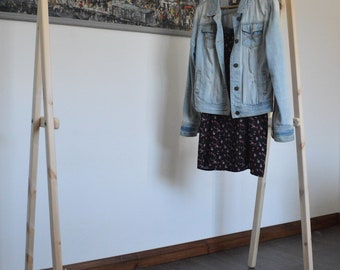 Handmade, Natural Wood, Clothes Rack, Clothes Rail!