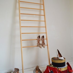 Stylish Vintage Ladder Perfect to be put inside a shop Rungs Paper Storage image 1