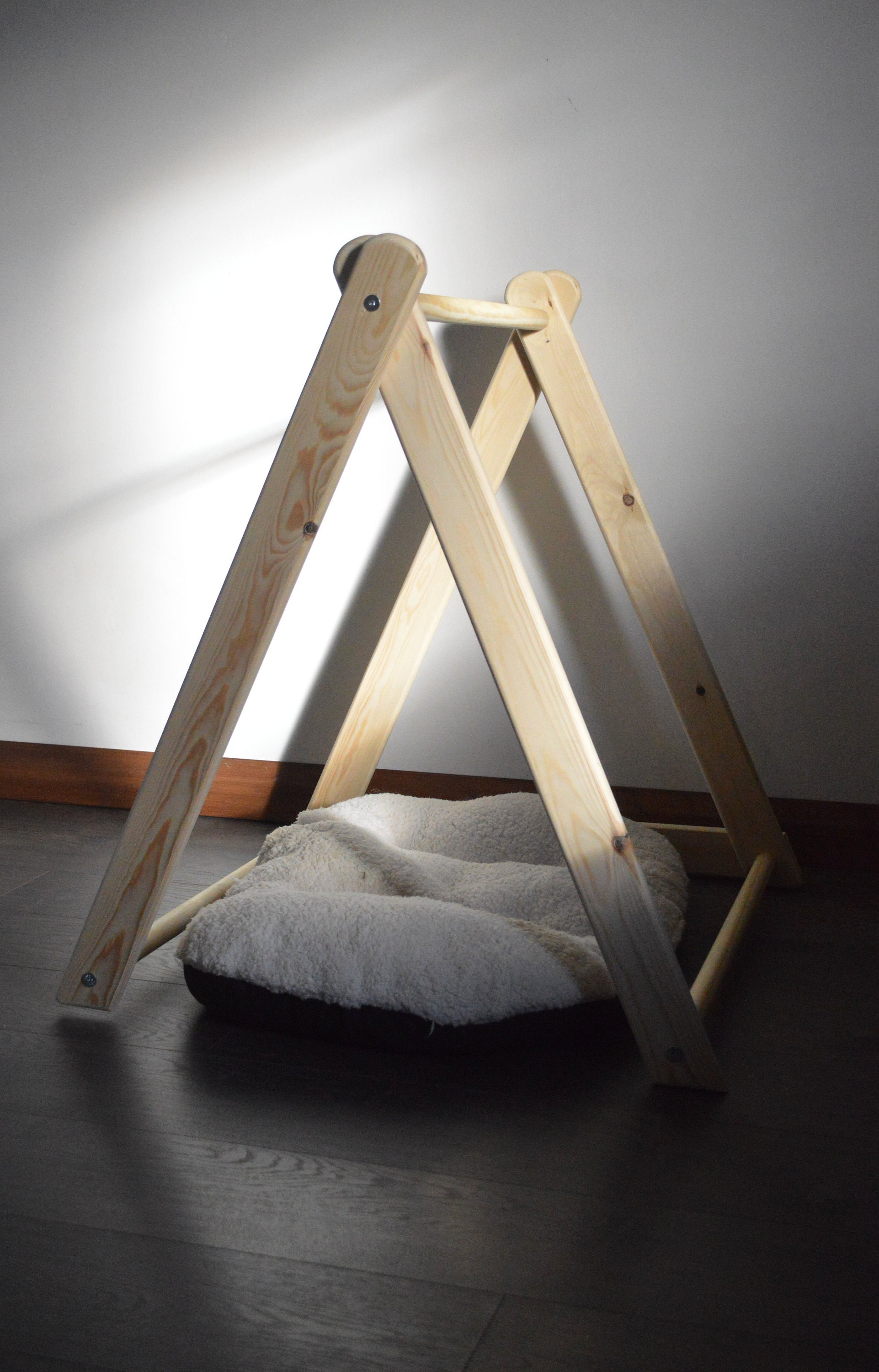 Wooden Dog Bed Frame Dog Bed Indoor Dog House Etsy UK