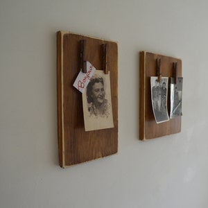 Reclaimed Wood Clipboard Picture Frames Vintage image 2