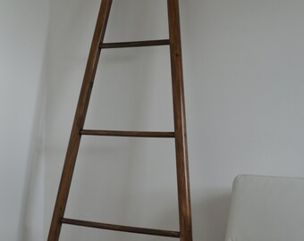 Clothes, Towel, Shoe Rack, Accessory, Home Decorative Wooden Ladder. Handmade. VINTAGE