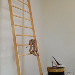 Stylish Vintage Ladder Perfect to be put inside a shop Rungs Paper Storage image 3