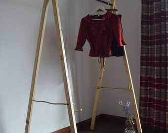 Handmade, Natural Wood, Clothes Rack, Clothes Rail!