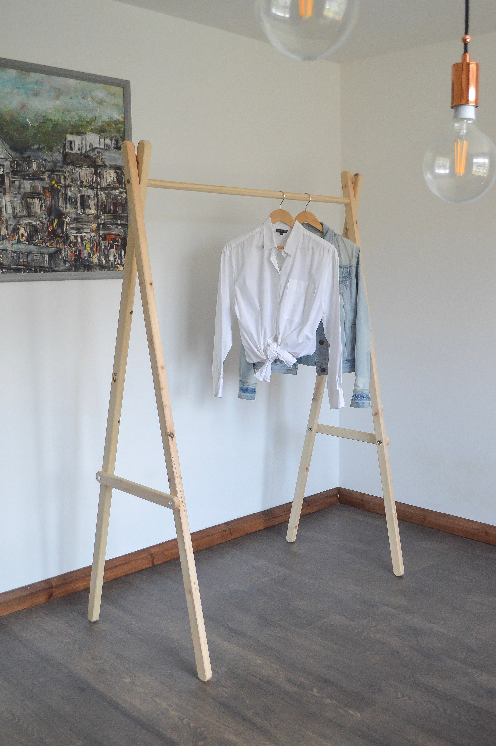 Floor Art Drying Rack 40 Shelf on Castors