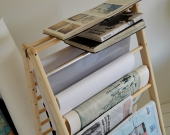 Magazine, Book, Storage Hand-Made Ladder, Rack