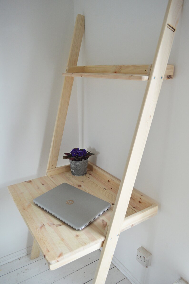 Modern Hand Made Desk Pine Wood Computer Home Office | Etsy