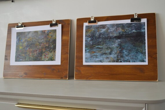 Reclaimed Wood Clipboard Picture Frames Vintage Large On Your Etsy