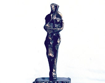PENSIERO (IND)-bronze sculpture, gift for him, gift for her, signed