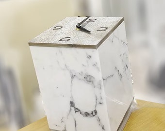 TIME-lampada design da tavolo in marmo, lampada d'Artista