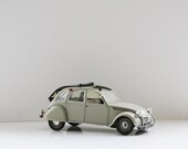 French deux chevaux Citroen car collectible miniature