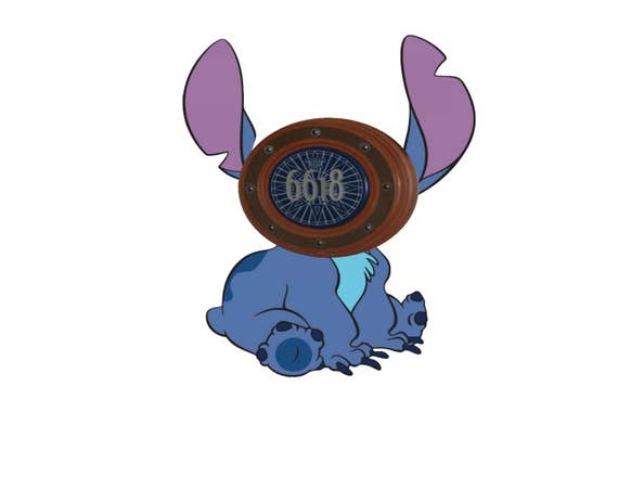 Stitch Body Magnet Disney Cruise Stateroom Door Magnet Etsy