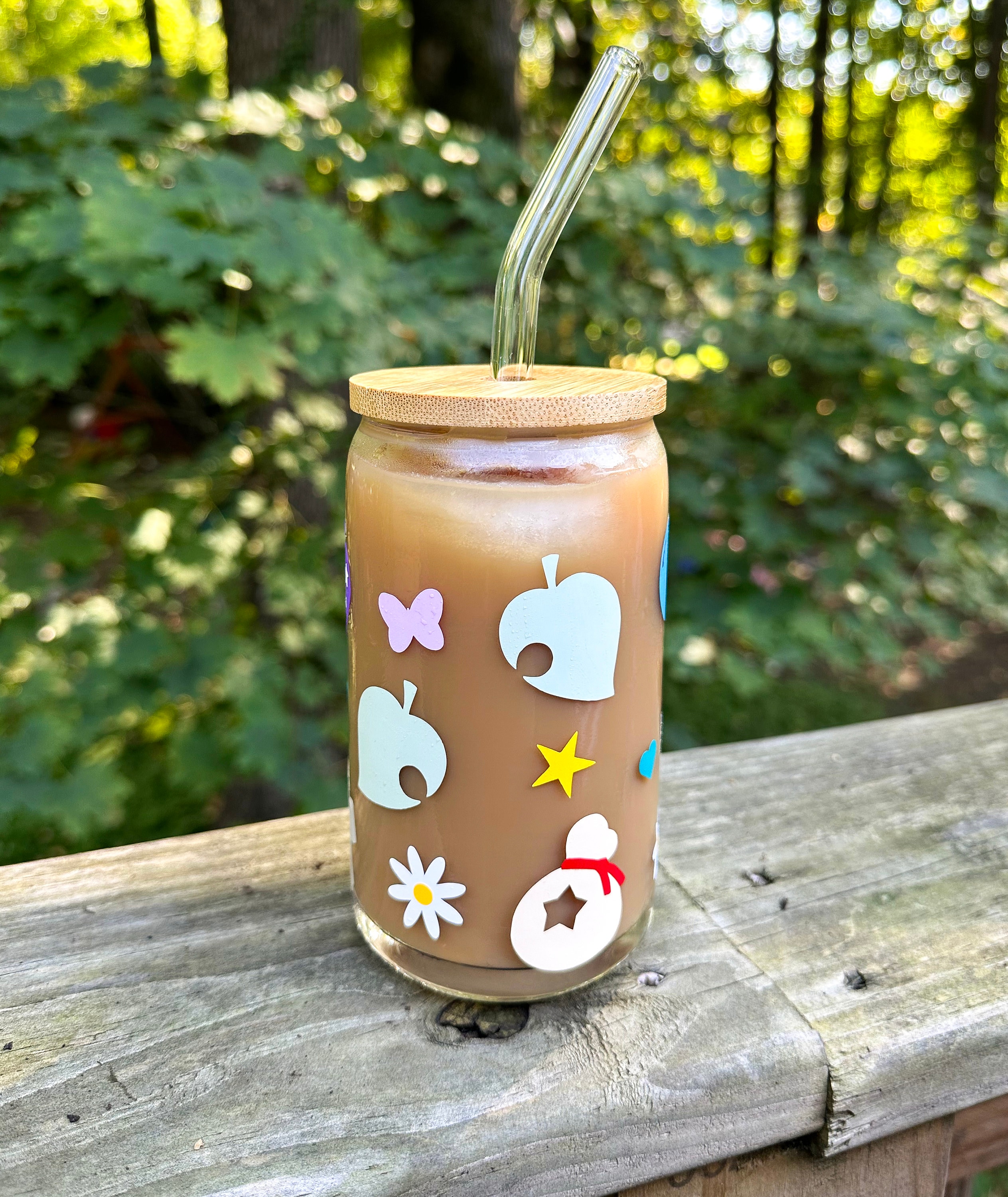 Animal Crossing New Horizons Iced Coffee Cup With Lid and 