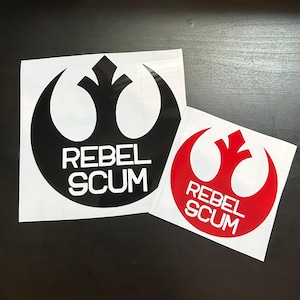 Calcomanías de vinilo de Star Wars Rebel Scum: pegatinas impermeables para coche, portátil y botella (más de 20 colores)